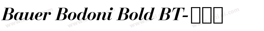 Bauer Bodoni Bold BT字体转换